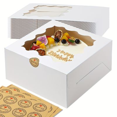 Kotak jendela kertas tahan lemak untuk kemasan roti Kotak mailer kelas makanan dan lapisan jenis busa EPE