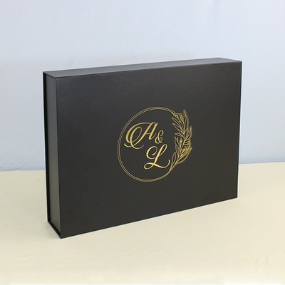 Beli Custom Luxury Packaging Box Custom Logo Printing Black Rigid Magnetic Gift Boxes With Magnetic Closure Lid (Kotak Kemasan Mewah Khusus) online manufacture