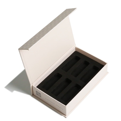 Beli Kotak hadiah papan abu-abu dan berlapis kertas dengan tutup penutup magnetik dan sisipan EVA hitam online manufacture