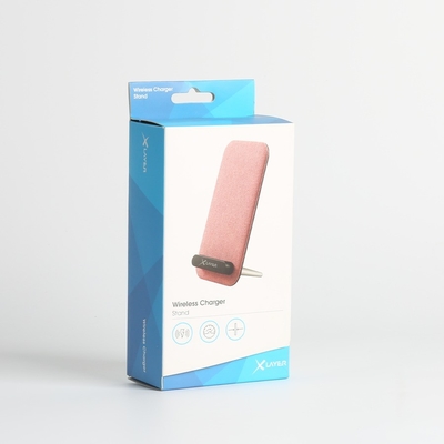 Beli Kotak Putih Untuk Kardus Pengisi Daya Tanpa Kabel Kemasan Hadiah Dalam Warna CMYK online manufacture