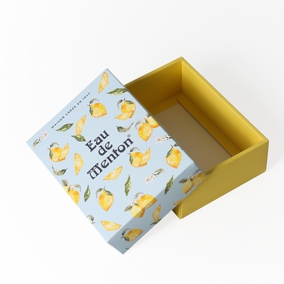 Beli Custom Logo Tutup dan Base Box Aesthetic Appeal Box kertas jam tangan kecil dicetak dalam warna kuning terang pada papan kertas putih tebal online manufacture