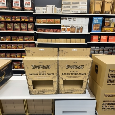 Beli OEM Kotak Tampilan Karton Kraft Paper Hang Box Kemasan Dengan Jendela Transparan online manufacture