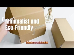 Kotak pengiriman kardus khusus Pakaian Kraft Karet Karet Sepatu tahan lama Kotak