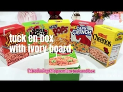 Custom Lightweight Paper Snacks Packaging Box Dengan Desain Tuck End Langsung