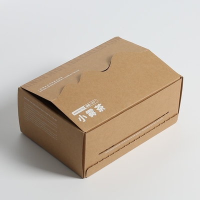 Custom Size Kraft Shipping Box Untuk Kosmetik, Brown Craft Packaging Box Grosir