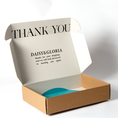 Eco Friendly Kraft Corrugated Box Customisable Size Shipping Boxes Dengan Logo Diterbitkan