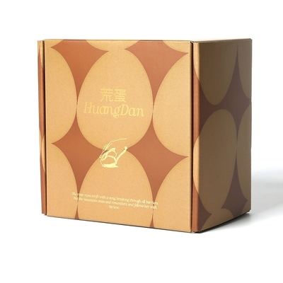 OEM Foil Stamping Logo Kraft Mailer Box, Custom Corrugated Shipping Box