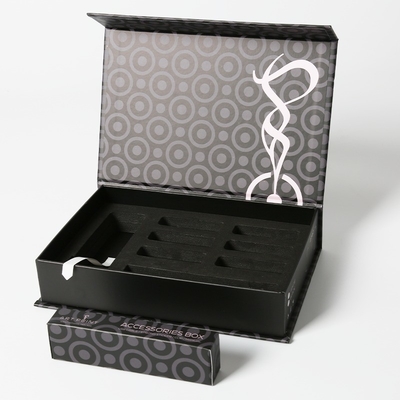 Kotak Hadiah Magnetik Lipat Untuk Parfum Logo Custom Packaging Box Sponge Insert