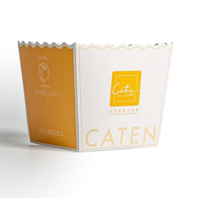 Penanganan Termasuk Pemesanan Custom Popular Ivory Board French Fries Box Packaging dengan bentuk dan warna cetak yang tidak teratur