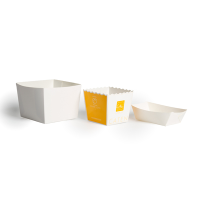 Kertas Daur Ulang Takeaway Food Packaging Box Untuk Burger Popcorn Custom Size Color