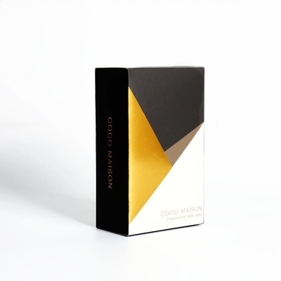 Custom Color Printed Coated Paper Packaging Box Dengan Logo Emas Foil Embossing