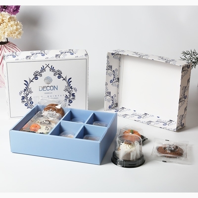 Kotak Hadiah Cookie yang Elegan yang Bisa Disesuaikan Pengemasan Desain Lipat