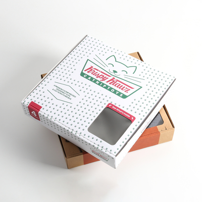 Kotak Pizza bergelombang Kotak Karton Gaya Pizza Untuk Pengiriman Produk Aman Cepat