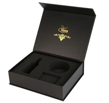 Custom Color Grey Board Magnetic Closure Gift Box Packaging Self Erecting Untuk Minuman