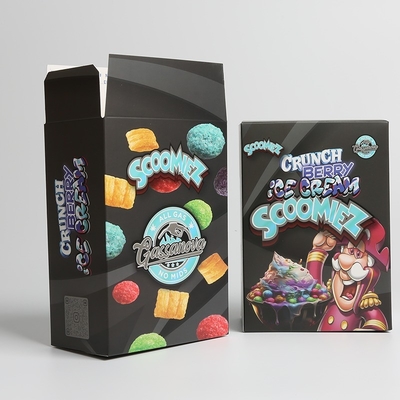 Custom Lightweight Paper Snacks Packaging Box Dengan Desain Tuck End Langsung